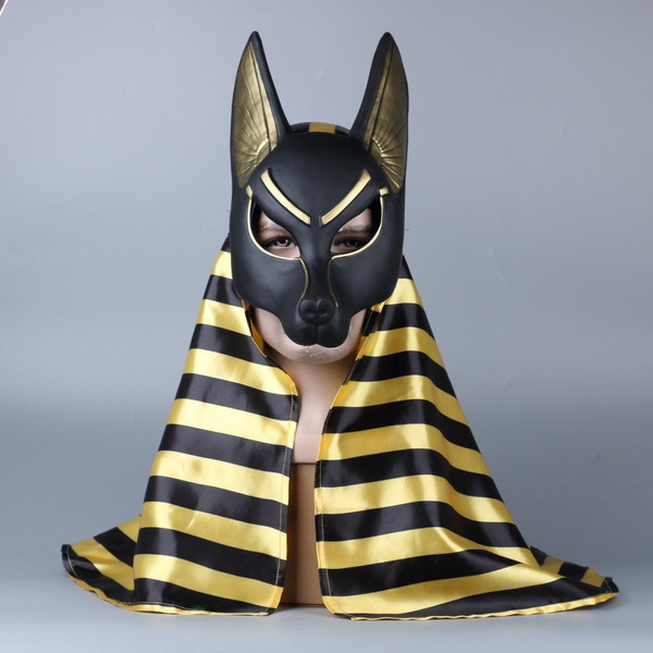 Egyptian Anubis Mask Halloween Cosplay Anubis Wolf Masquerade Mask Cosplay  Party Props Mask  Wish