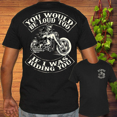 biker, Short Sleeve T-Shirt, men's cotton T-shirt, short sleeves