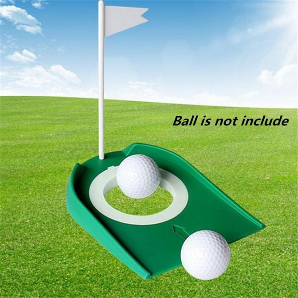 mini Indoor Golf Putting Cup with Hole Flag Return Ball Training