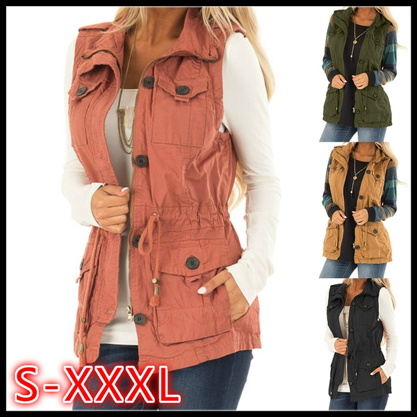 cargo sleeveless jackets