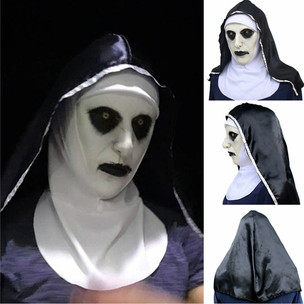 Fashion Halloween Costume Ghost Horror Movie The Conjuring 2 Nun Mask ...