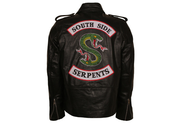 Riverdale South Side Serpents Jughead Jones Chaqueta de cuero de  motocicleta negra para hombre | Wish