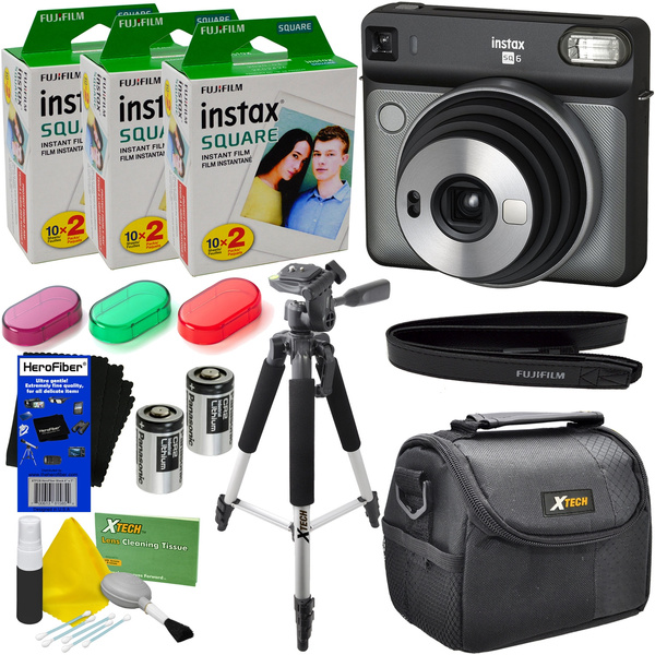 Fujifilm instax SQUARE SQ6 Instant Film Camera - Graphite Grey for