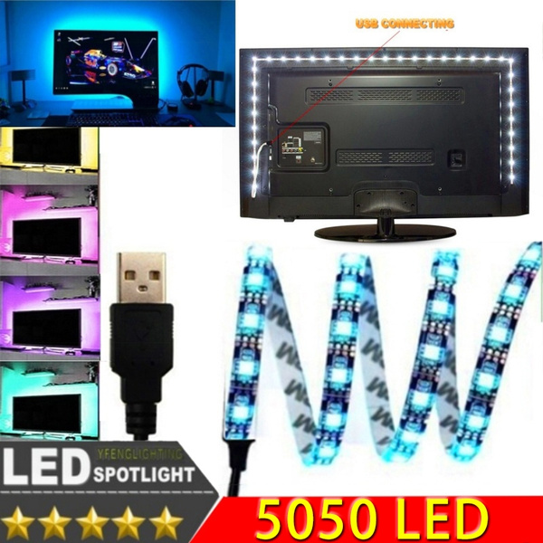 TV 12V USB LED Strip with SMD 5050 RGB Flexible Light LED Light TV Background Light Tape