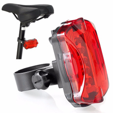 5 LED Bicycle Cycling Tail Rear Light Bike Red Taillight Safety Warning Lamp