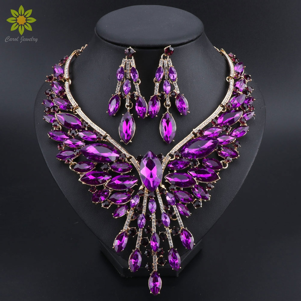 Sukkhi Glittery Gold Plated Kundan & Pearl Purple Necklace Set for Wom -  Sukkhi.com