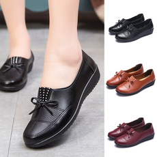 casual shoes, Flats, Slip-On, leather shoes