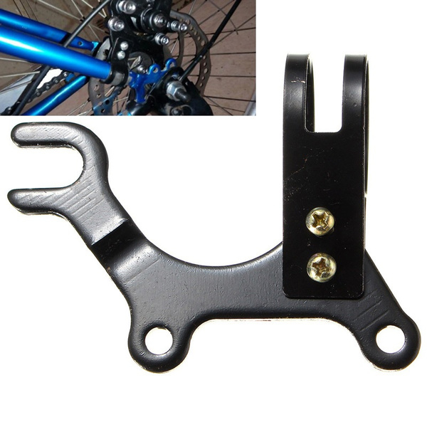 djustable Bicycle Bike Disc Brake Bracket Frame Adaptor Mounting Holder New 