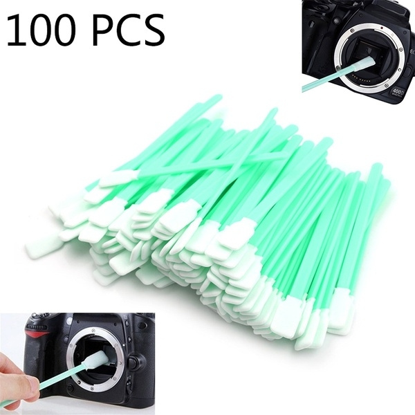 100 Pcs Tipped Cleaning Solvent Swabs Foam For Roland`Printer 