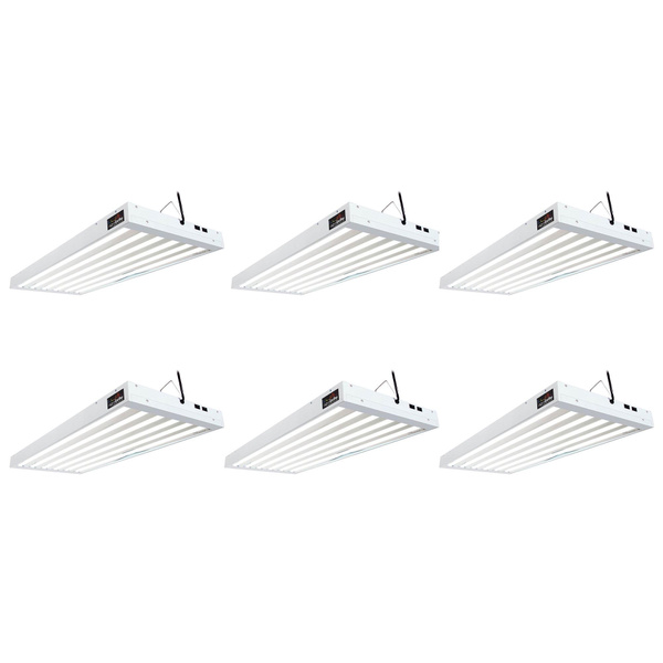 Details about   Hydrofarm FLT46 Agrobrite 6-Tube Hydroponic 4Ft Grow Light Fixture 324W 6 Pack 