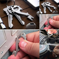20 In 1 Creative Multifunctional Key Tool Stainless Steel Outdoor Key Tools Portable Mini Tools