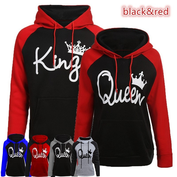 king and queen hoodies plus size