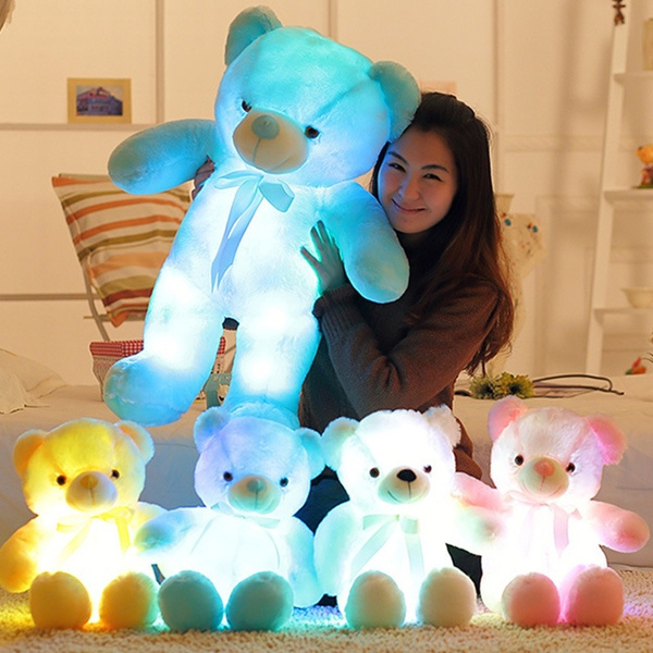 glowing teddy bear