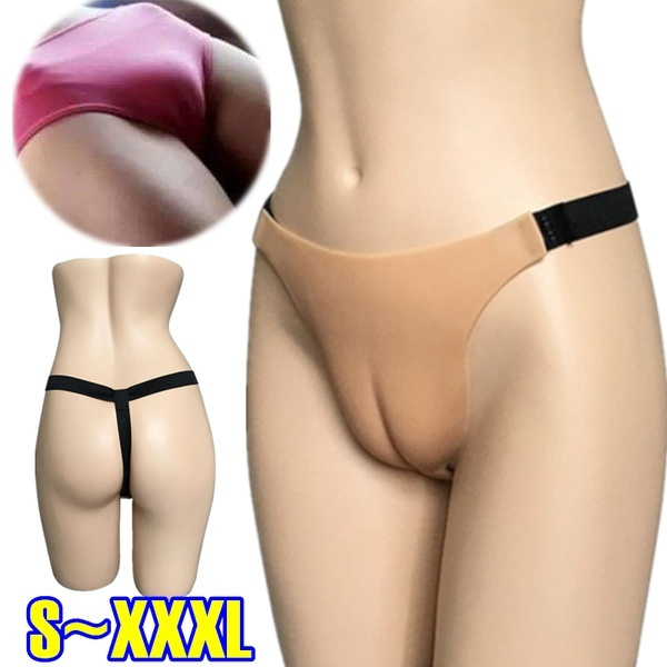 New Silicone Artificial Fake Vagina CAMELTOE Gaff Panties Crossdresser  Underwear(Size:S~XXXL)