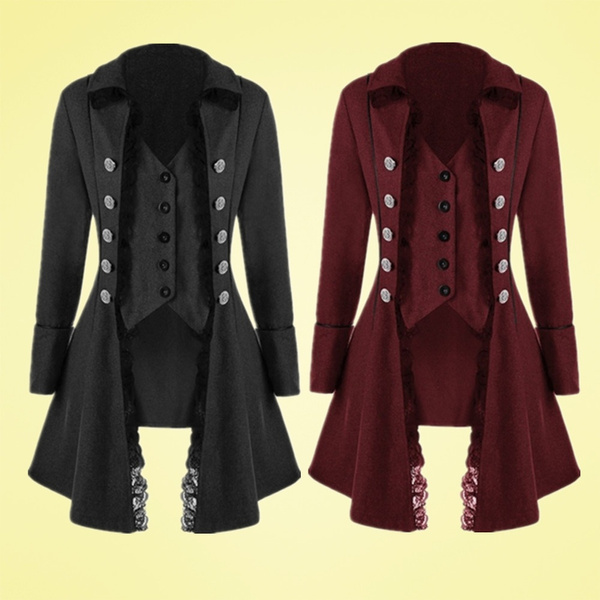 Women Victorian Costume Women Tailcoat Gothic Coat Retro Victorian ...