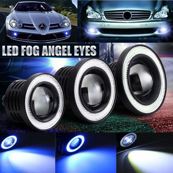 FE95 Cars Fog Light Angel Eye Lamp Automobile Universal Decoration Lens 