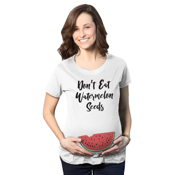 Pregnancy Announcement Sweatshirt Maternity Funny Maternity Sweatshirt Pregnancy Don't Eat Watermelon Seeds