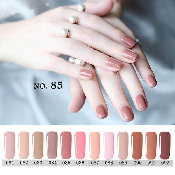 Beauty nail polish Rose Gold Nail Art UV Gel Polish Shimmer Glitter Nails  Nude Color 8ML1pcs Gel Soak Off Nail Varnish | Wish