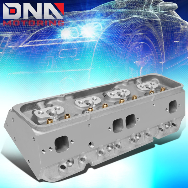 Newpoint Motor Bare Aluminum Cylinder Heads For SBC 350 Chevy – 68cc Straight Plug – NPM58136