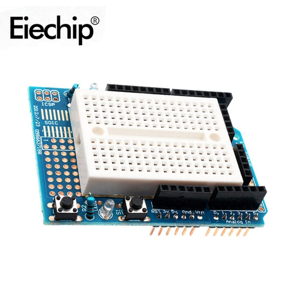 PROTOSHIELD PROTOTYPING BOARD WITH MINI BREADBOARD FOR ARDUINO® UNO