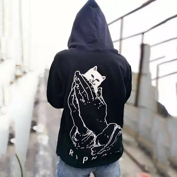 New Style of RIPNDIP Men Lord Nermal Pocket Cat Design Hoodie Male Harajuku Sweatshirt Rip N Dip Winter Pullovers