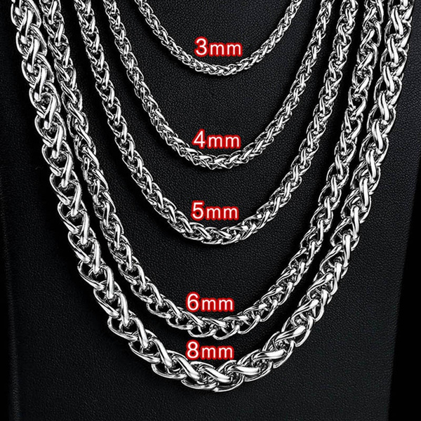 Men's Titanium Black Diamond Chain Necklace at 1stDibs | black titanium  necklace men's, black titanium chains, men's titanium necklace