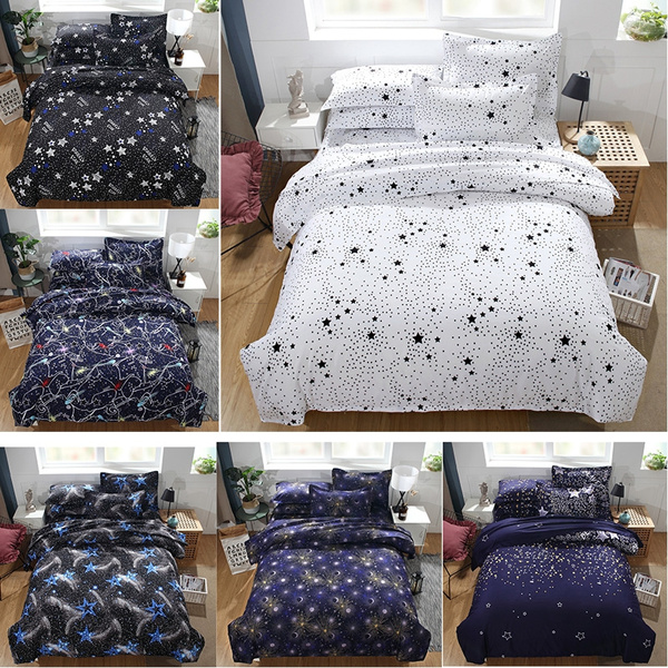 Starry Sky Bedding Set 3pcs Bed, Starry Night Duvet Cover Set