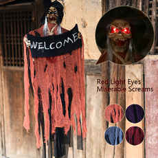 decoration, scarytoy, scary, lights