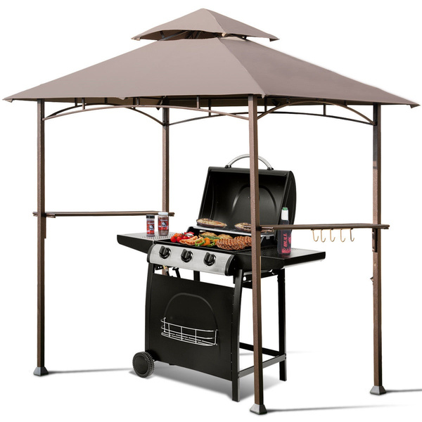 8'X5' Outdoor Barbecue Grill Gazebo 