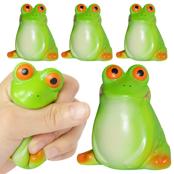 Simulation Cartoon Squishy Frog PU Squishy Slow Rising Scented Squeeze Toys  Stress Relief Vent Plaything 7.5*7.5CM