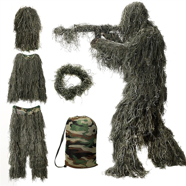 New Army Camouflage Jungle Yowie Ghillie Suit Airsoft Sniper Tactical Hunting 