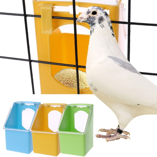 Pigeons Water Feeder Parrot Hanging Drinking Pot Bird Cage Water Dispenser 