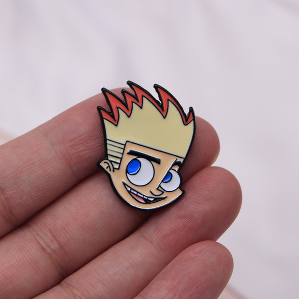 Cartoon Anime Brooches Flame Hairstyle Boy Enamel Pin For Boys Girls Lapel Pin Hat Bag Pins Denim Jacket Women Brooch Badge Q728 Wish - details about game roblox face cartoon brooch pin metal badge clothes pendant boys girls gift