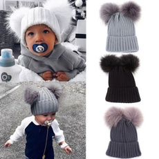 Warm Hat, Beanie, babyknittedcap, fur