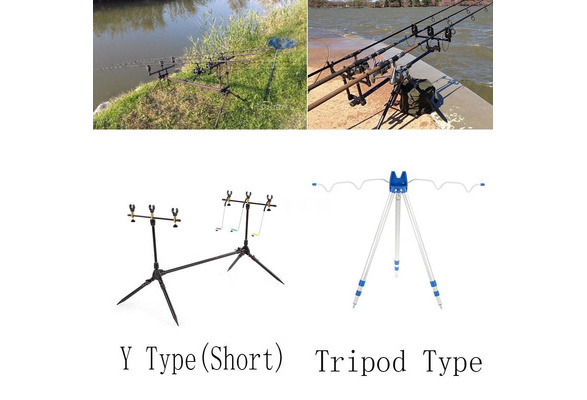 Adjustable Retractable Carp Fishing Rod Stand Holder Fishing Pole Pod Stand J2B6 