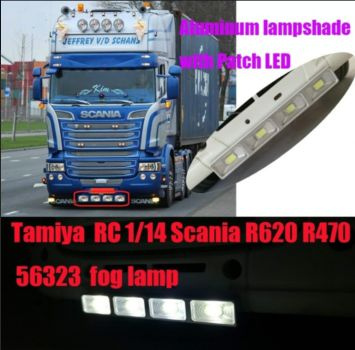 Metal Fog-light assembly for Tamiya 1/14 Tractor Scania R470/R620 