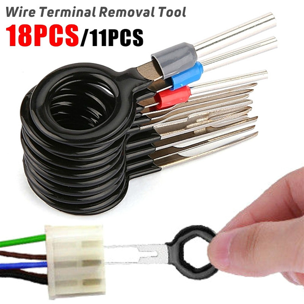 18PCS Wire Terminal Removal Tool Car Electrical Wiring Crimp Connector Pin Kit