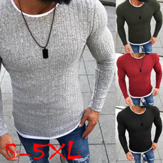 Plus Size, pullover sweater, Long Sleeve, slim