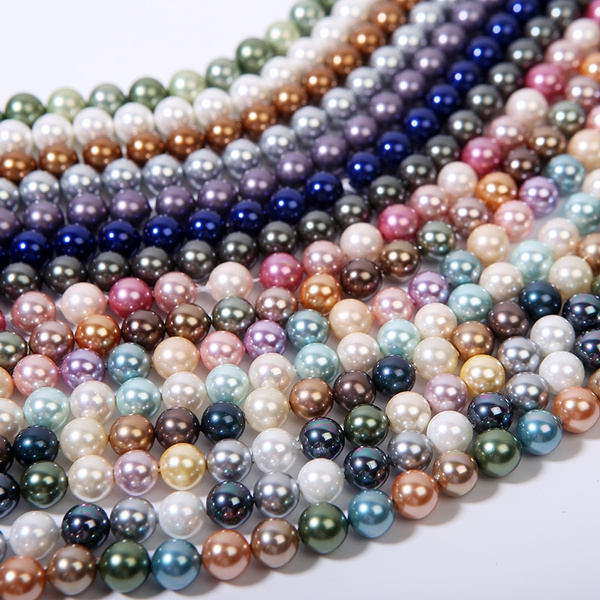 shell pearl beads round loose pearl