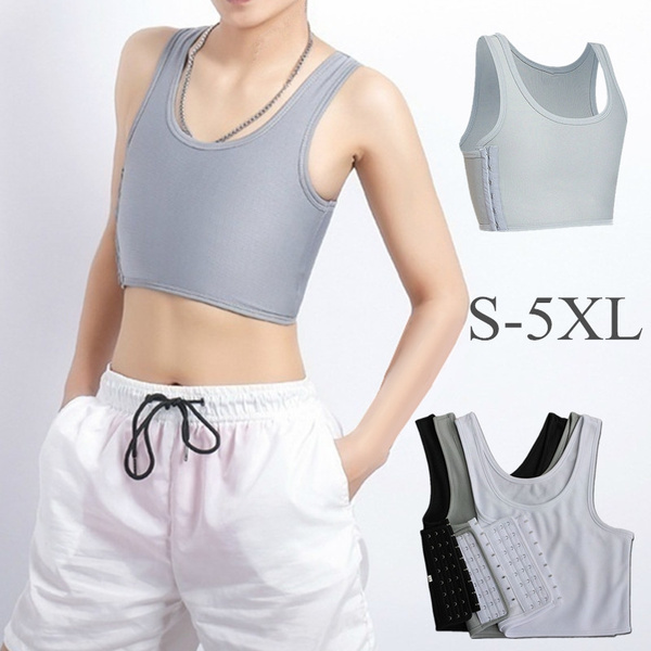 S-5XL Lesbian Tomboy Short Chest Binder Vest Breast Binder Short Underwear