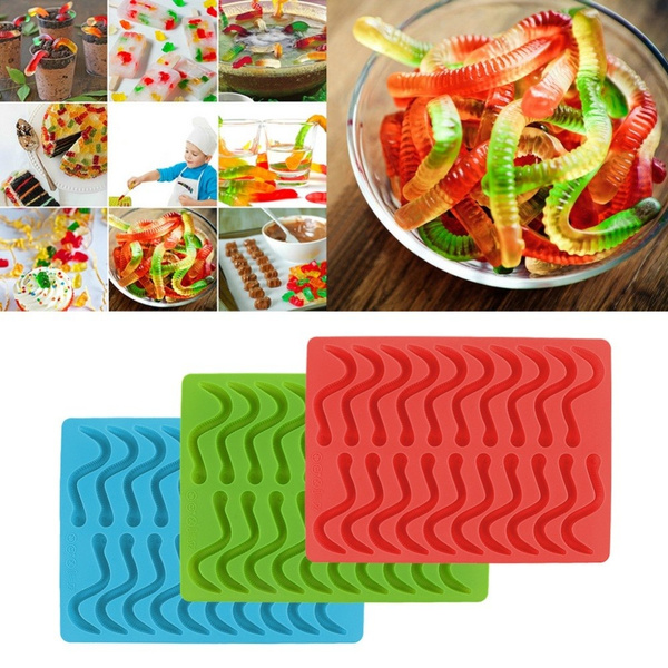 large silicone gummy worm mould snake