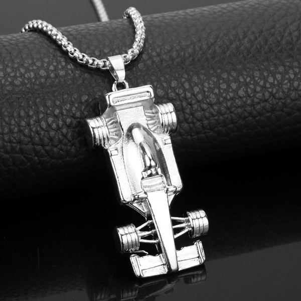 Fashion F1 FORMULA ONE Motor Racing Car Pendant Necklace Hip Hop Boxing