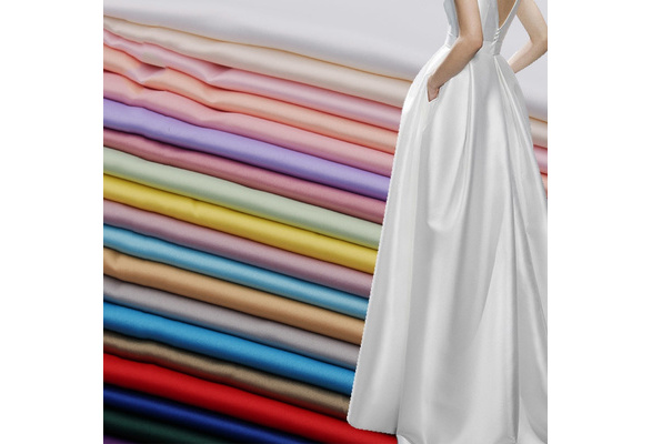 Plain Fabric for Ceremony Dresses - Satin with lycra