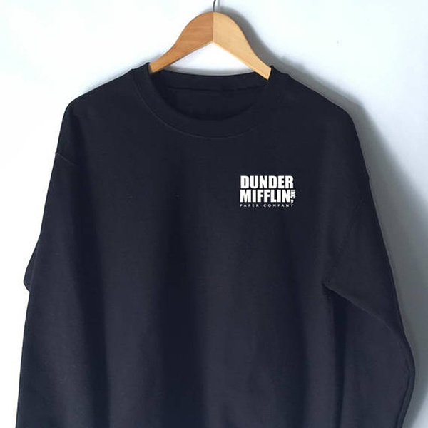 dunder mifflin sweatshirt grey