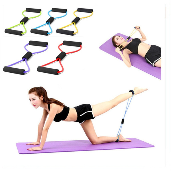 Elastic Tension Rope Fitness Resistance Bands Exercise Tubes