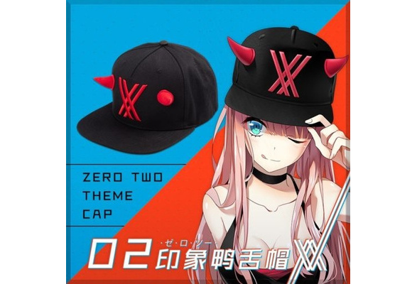 DARLING in the FRANXX Zero Two Baseball Cap Devil Hat Adjustable