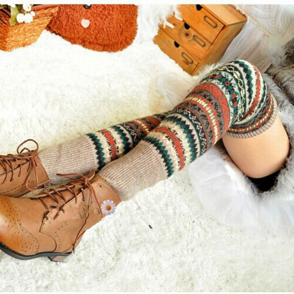 Womens knee high on sale socks for boots