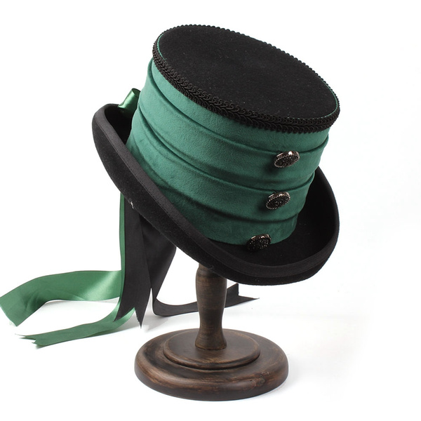 top hat green