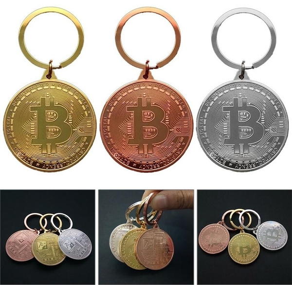 Cryptocurrency Mini Boxing Gloves & Keyring Accessories Bitcoin Crypto Coin SET 