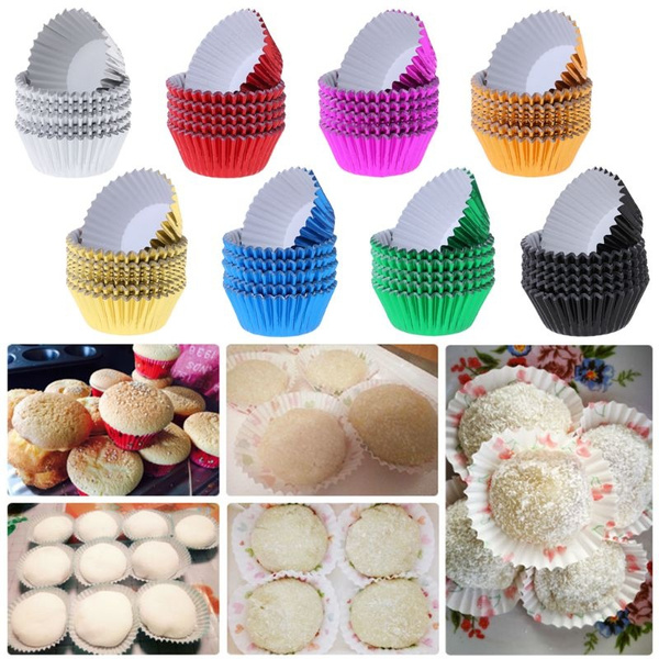 Aluminum foil baking cups 100pcs